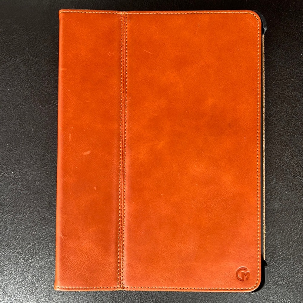 CaseMade leather iPad case, suede interior